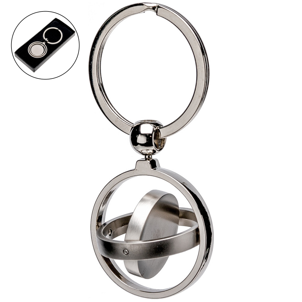 Брелок металевий Ø33 мм поворотний Брелок металевий Ø33 мм поворотний