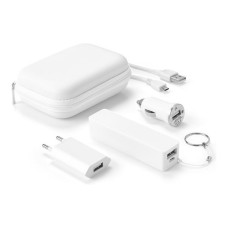 Набір зарядних пристроїв та повербанк 2000 mAh