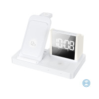 Бездротовий зарядний пристрій з годинником Time Dock