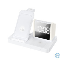 Бездротовий зарядний пристрій з годинником Time Dock