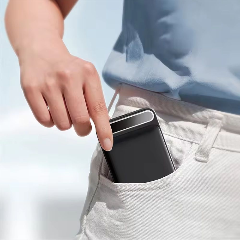 Повербанк 10000 mAh TheGeneral Ampato, бездротова зарядка 15W, цифровий індикатор