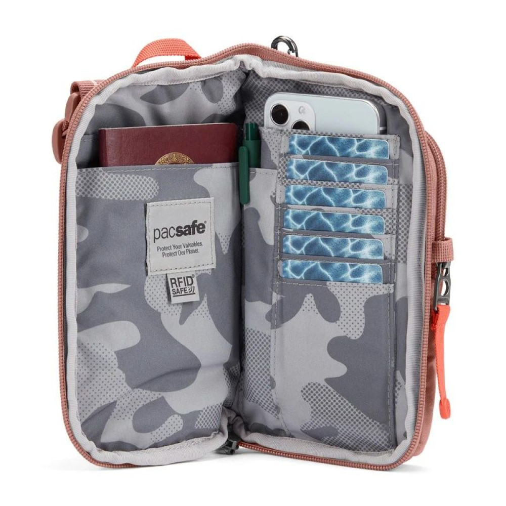 Сумка через плече антизлодій Pacsafe® GO Tech Crossbody, 4 ступені захисту