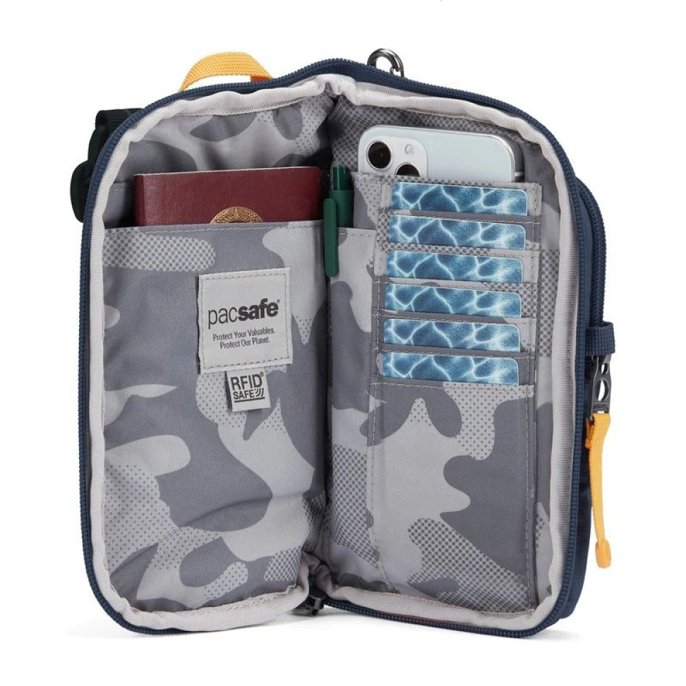 Сумка через плече антизлодій Pacsafe® GO Tech Crossbody, 4 ступені захисту