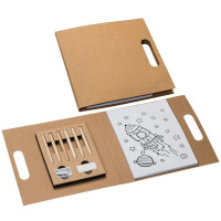 Олівці кольорові з розмальовками Easy Gifts Forio, 6 шт