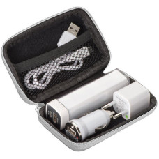 Набір зарядних пристроїв і повербанк 2200 mAh Macma в чохлі