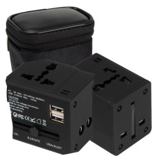 Адаптери USB/EU/USA Macma в чохлі