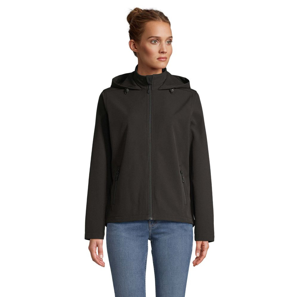 Куртка софтшелл жіноча SOL'S Race Hooded women