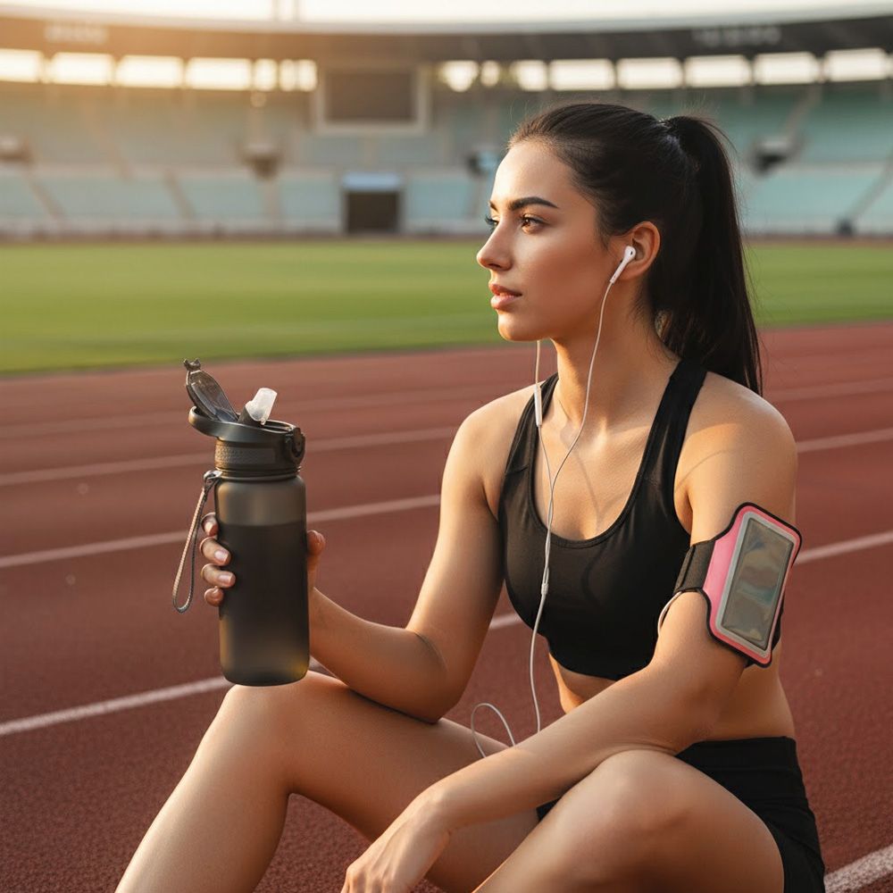 Пляшка для води 600 мл тританова Line Art Merlo