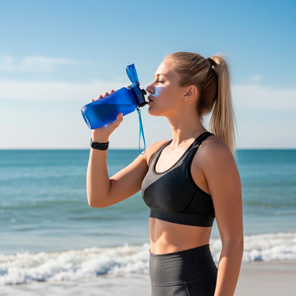 Пляшка для води 600 мл тританова Line Art La Plata