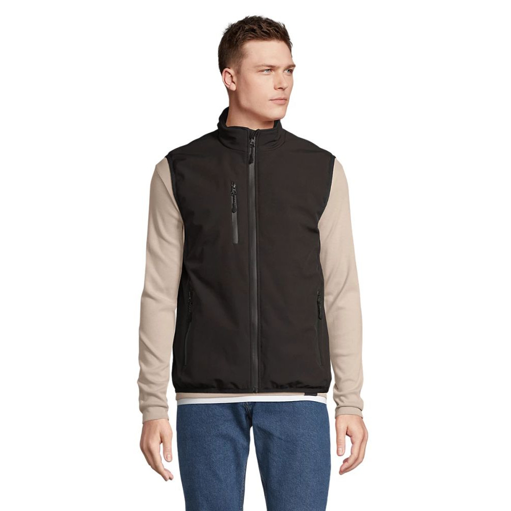 Жилет софтшел SOL’S Falcon Padded BW
