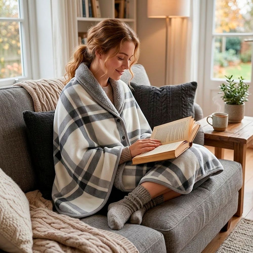 Плед флісовий Soft Me Poncho M 70х140см