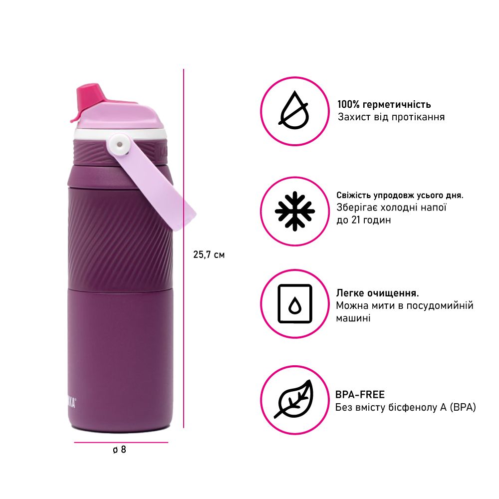 Термопляшка 750 мл сталева 2в1 Kambukka Dupla Insulated
